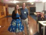 Out Going Exchange Student Madelin Murdock with President Chris Roberts